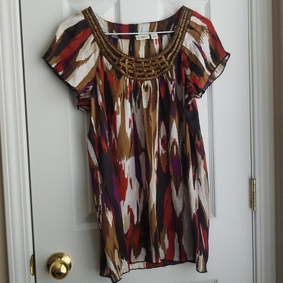 Cato Beaded Blouse - Picture 1 of 7